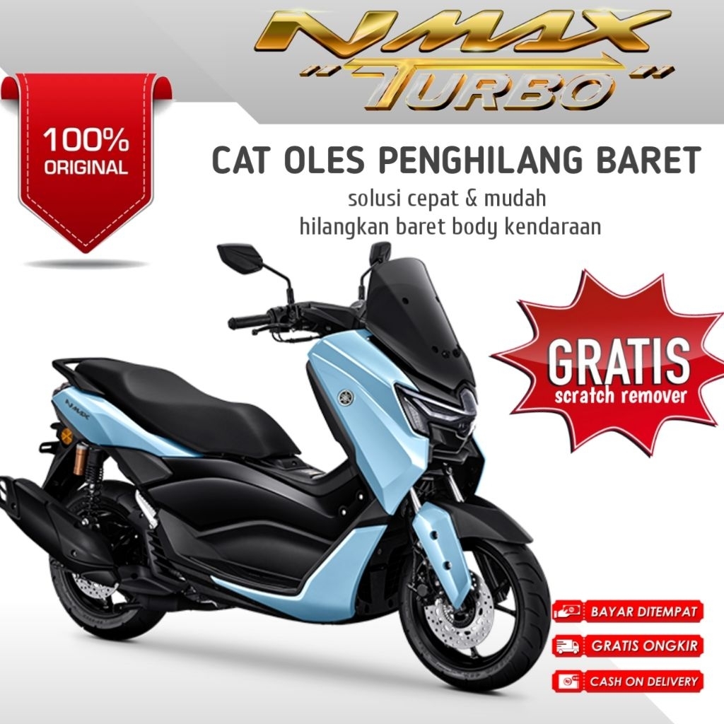 promo cat oles penghilang baret motor New nmax dull blue/biru muda