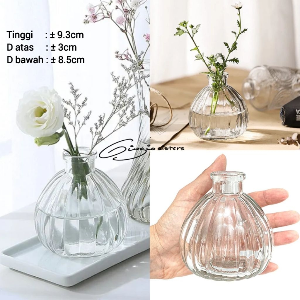 Vas Vas Kaca Bunga Vas Aesthetic ndinavian Vase Vas Bunga Flower Vase Vas Aesthetic Vas Karafe Botol