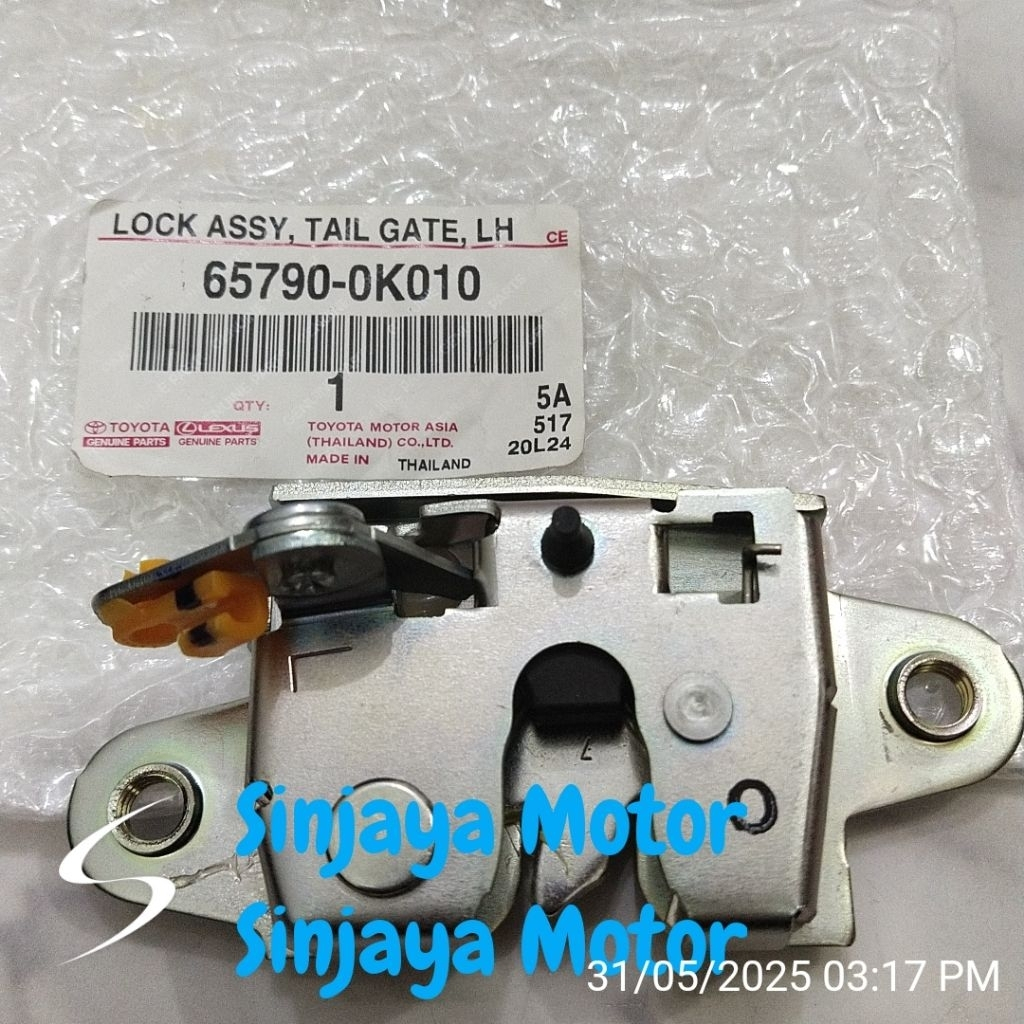Door lock Bagasi Hilux Kiri LH Asli Original