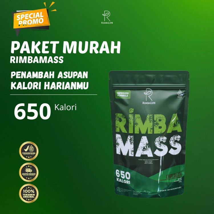 Rimbalife Rimbamass Susu Tinggi Protein Pembesar Massa Otot