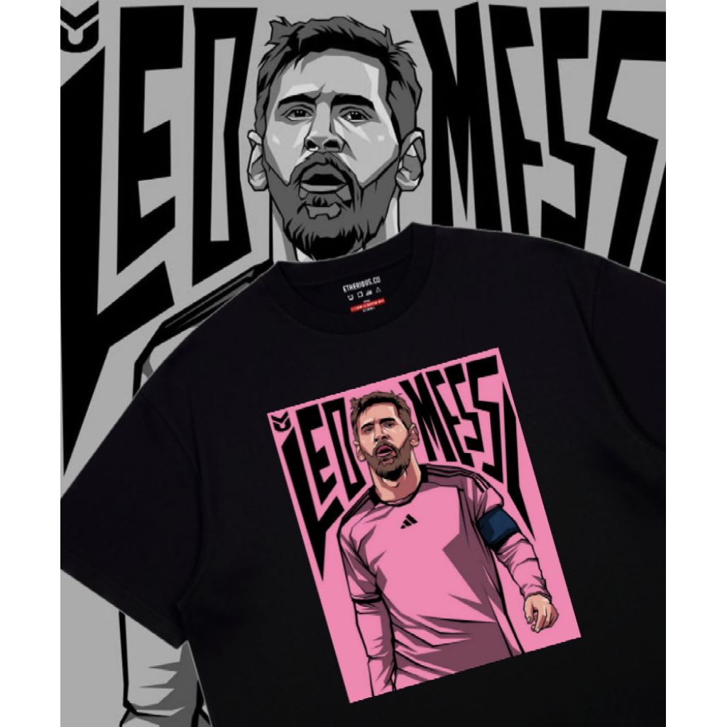 KAOS CUSTOM KAOS LIONEL MESSI THE GOAT etherious.co