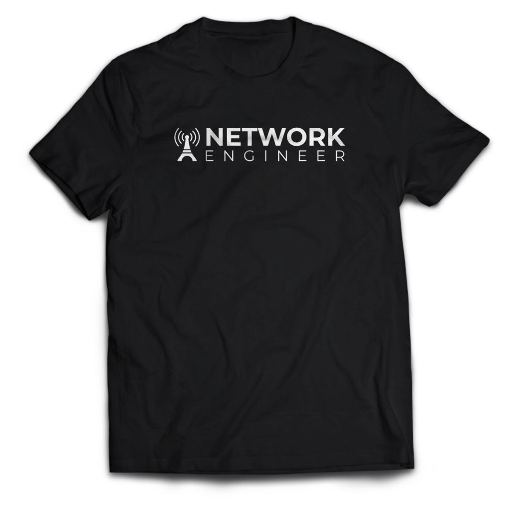 KAOS NETWORK ENGINEER SIMPEL//TSHIRT NEW