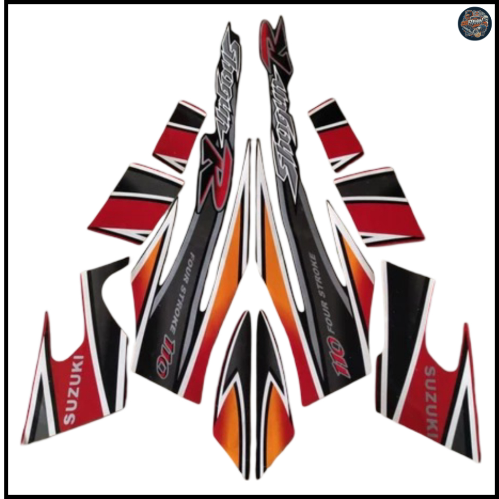 Stiker Striping Standart Motor Shogun R 2002  List Body Motor Suzuki