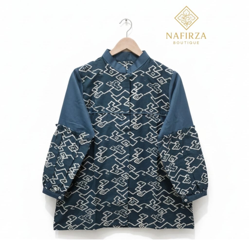 Batik Megamendung (hijau botol)