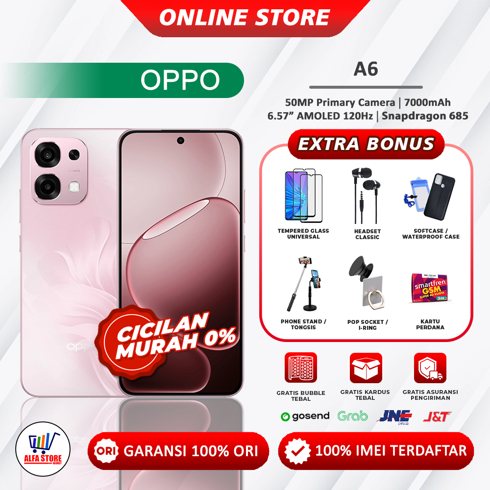 OPPO A6 RAM 6/128GB RAM 6/256GB GARANSI RESMI
