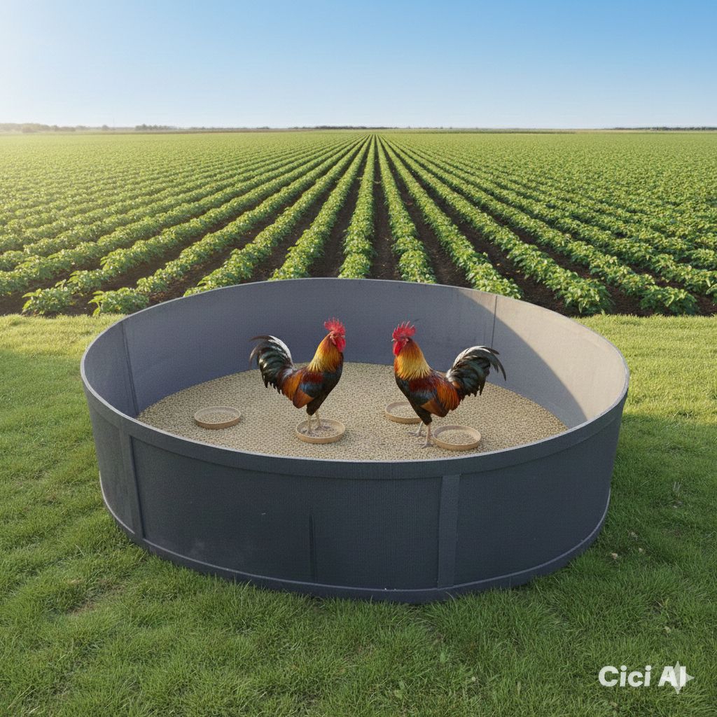 Geber Ayam Aduan Ring Portable - Bahan Spon Tebal & Awet