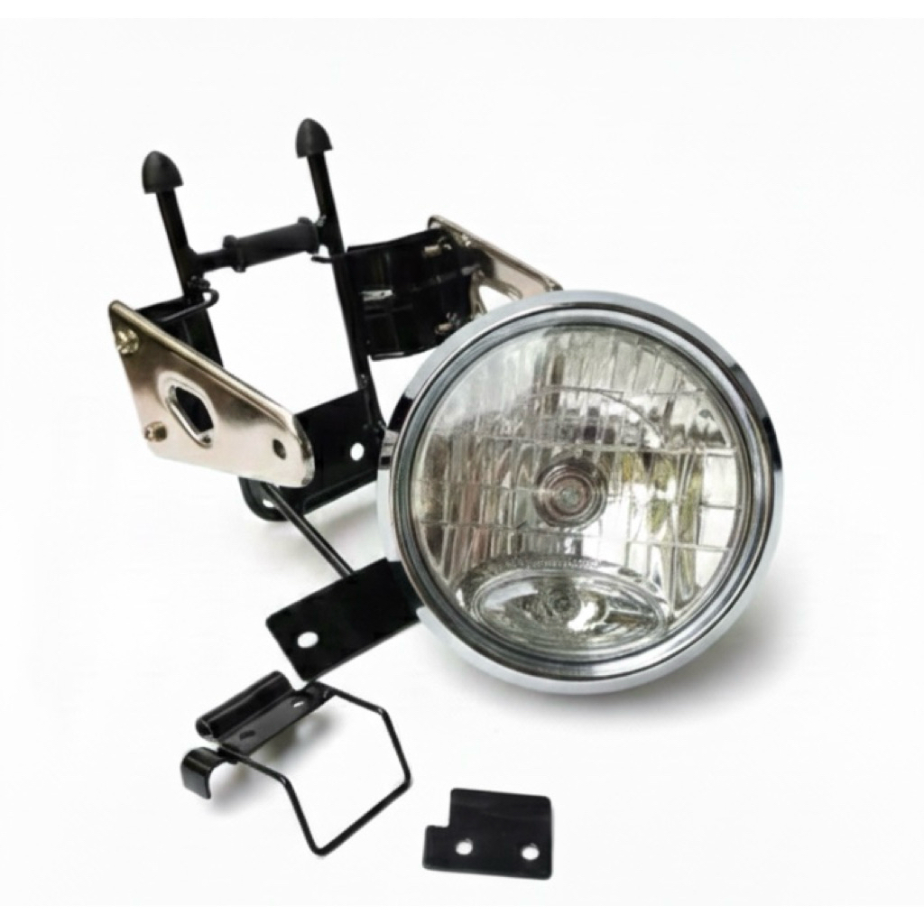 lampu depan headlamp set breket pangkon lampu Yamaha Rx King new 2007/2008 bulat vixion old scorpio 