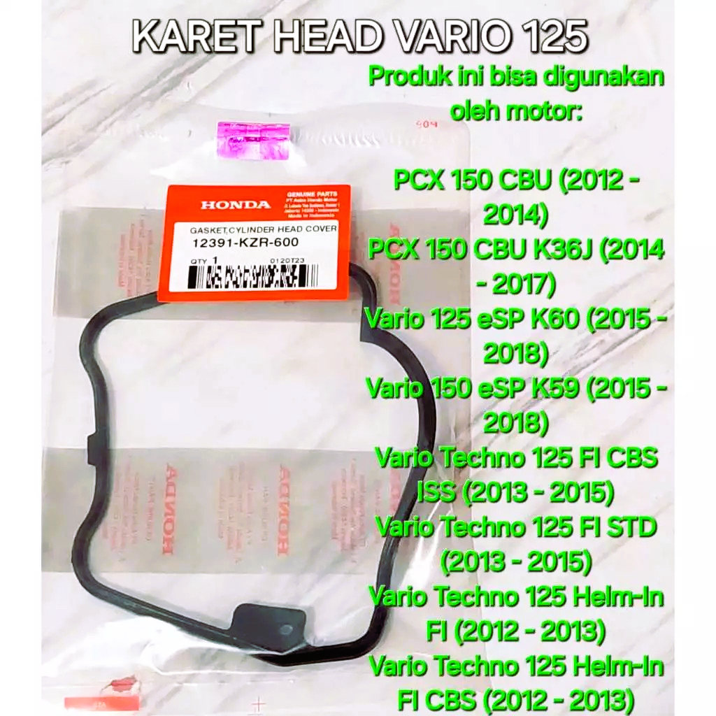 KARET HEAD VARIO 125 12391KZR600