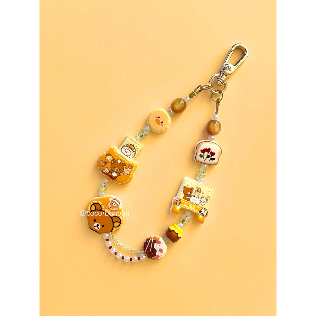 Rilakkuma Cafe Bag Charm / Rilakkuma Phone Charm / Rilakkuma Keychain / Gantungan HP Rilakkuma