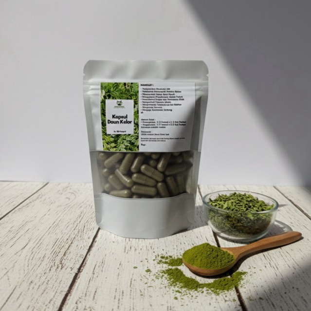 Kapsul DAUN KELOR Moringa Isi 100 Asli Herbal Halal Amanah