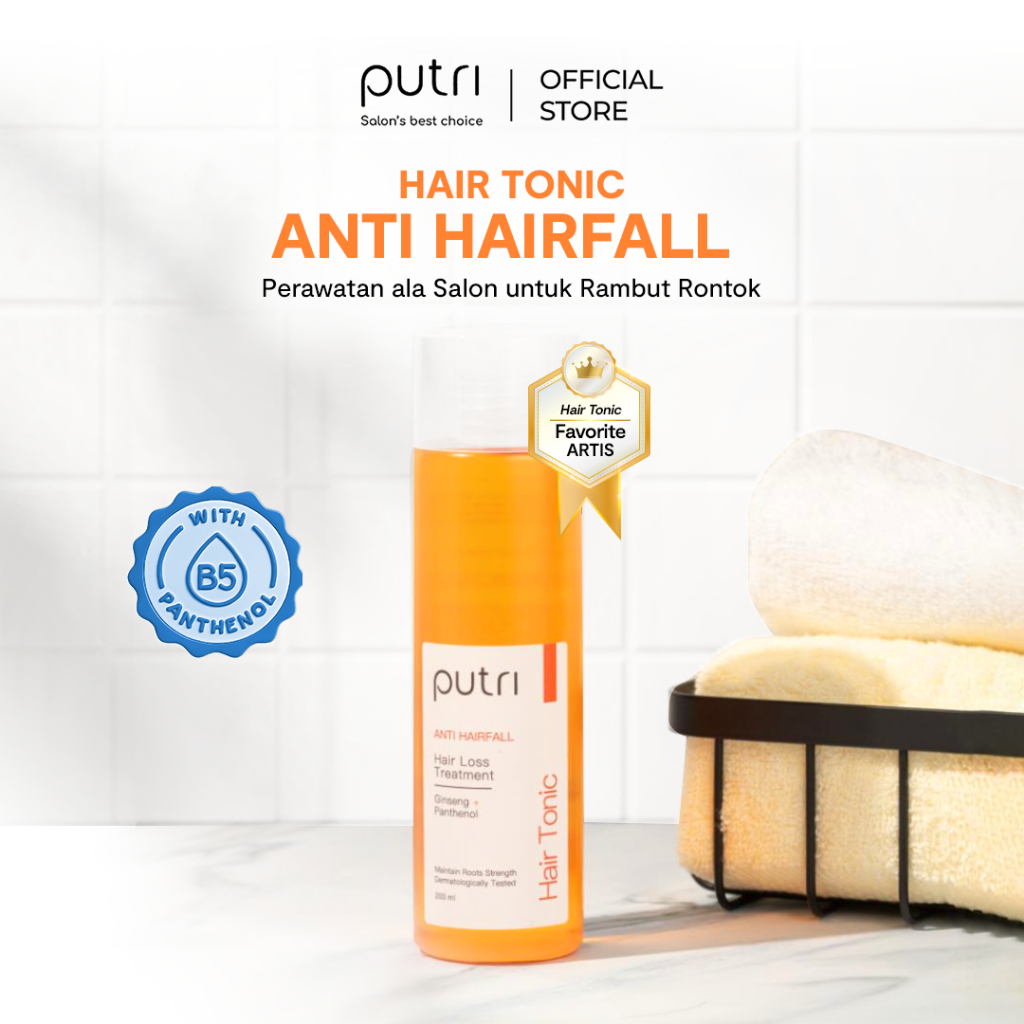 [HAIR TONIC 200mL] Putri Hair Tonic All Variant 200mL | Tonik Memperkuat Akar Rambut | Ekstrak Ginse