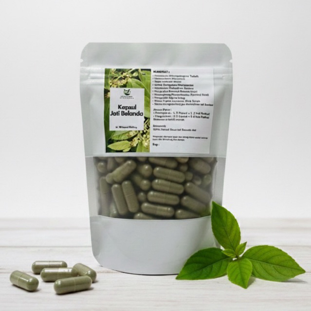 Kapsul Jati Belanda Pelangsing Alami Isi 100 Asli Herbal