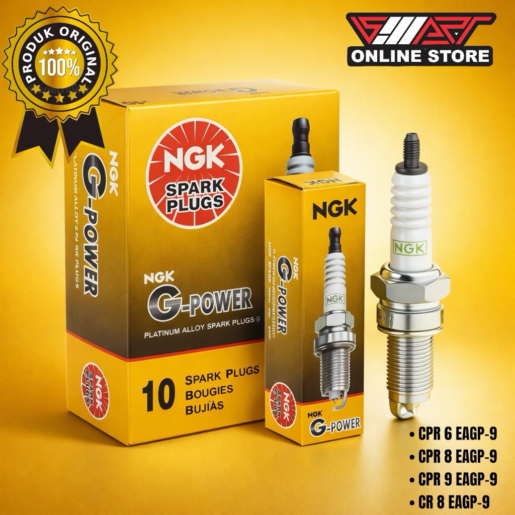 BUSI NGK G POWER CPR6EAGP-9 CPR8EAGP-9 CPR9EAGP-9 ( SUPRA125/VARIO125/VIXION/FU )