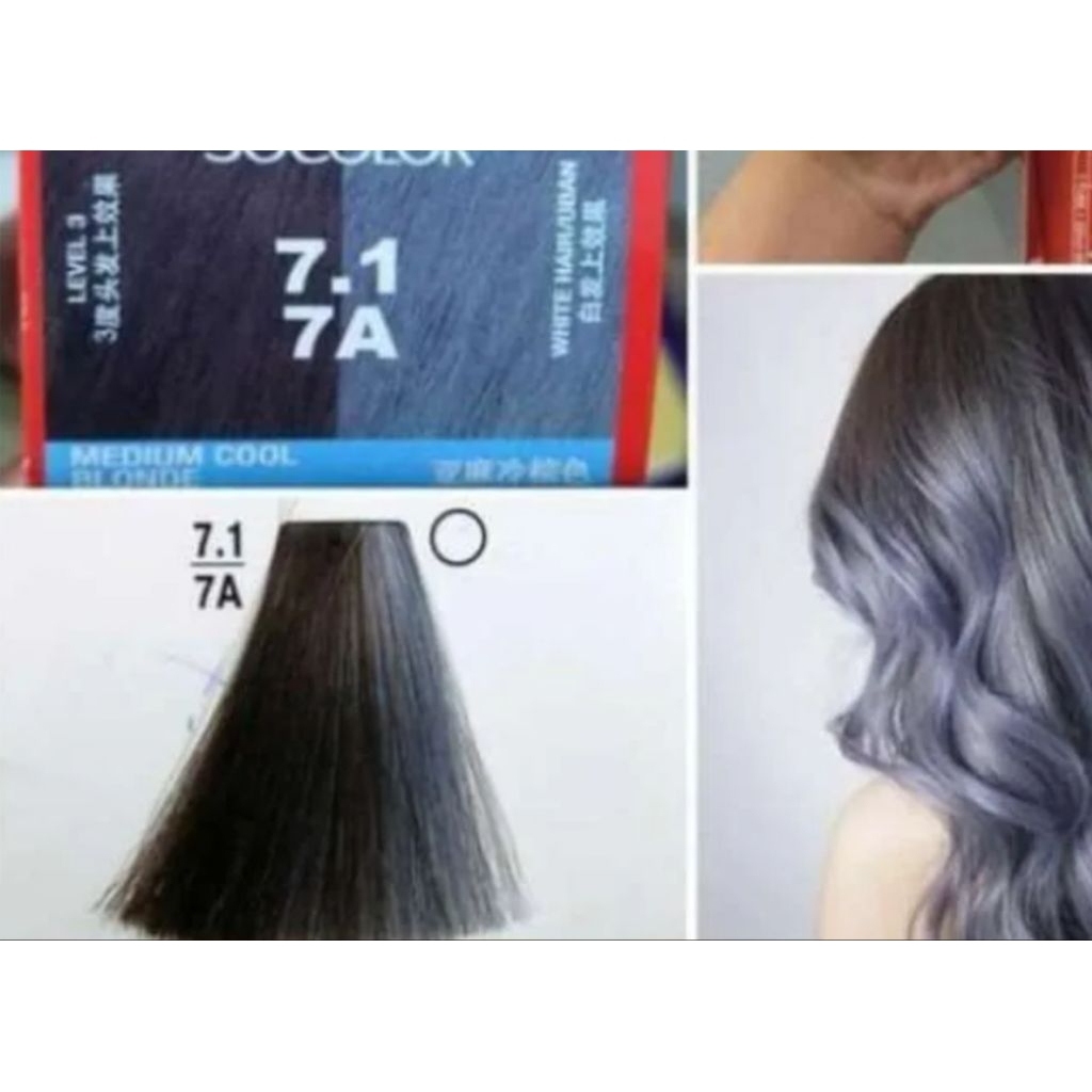 pewarna rambut permanen Matrix SoColor 7.1