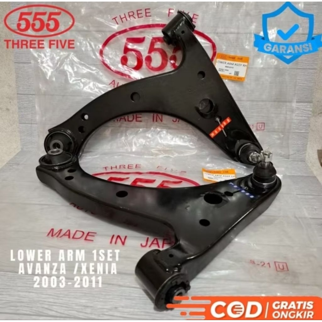 LOWER ARM ASSY AVANZA XENIA LAMA LOWER ARM SAYAP BAWAH KOMPLIT AVANZA XENIA 2004-2011 ORI SANKEI 555