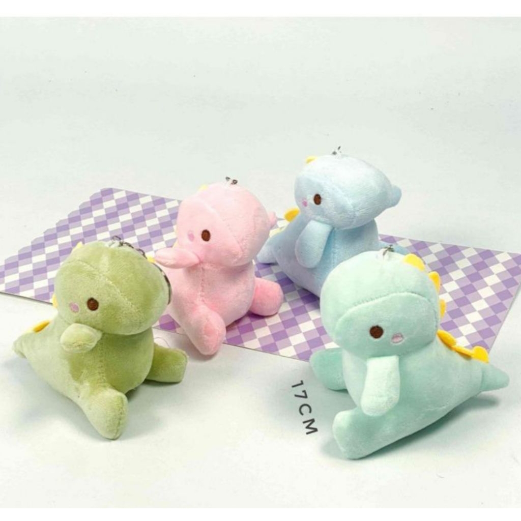 gantungan kunci boneka dino
