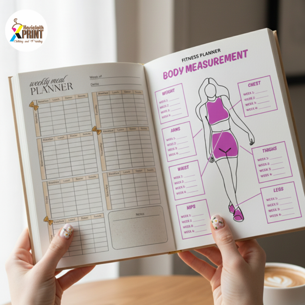 BestPromo Buku Weight Journal A5 / Buku Body Measurement Tracker Book / Weight Loss / Buku Diet Dan