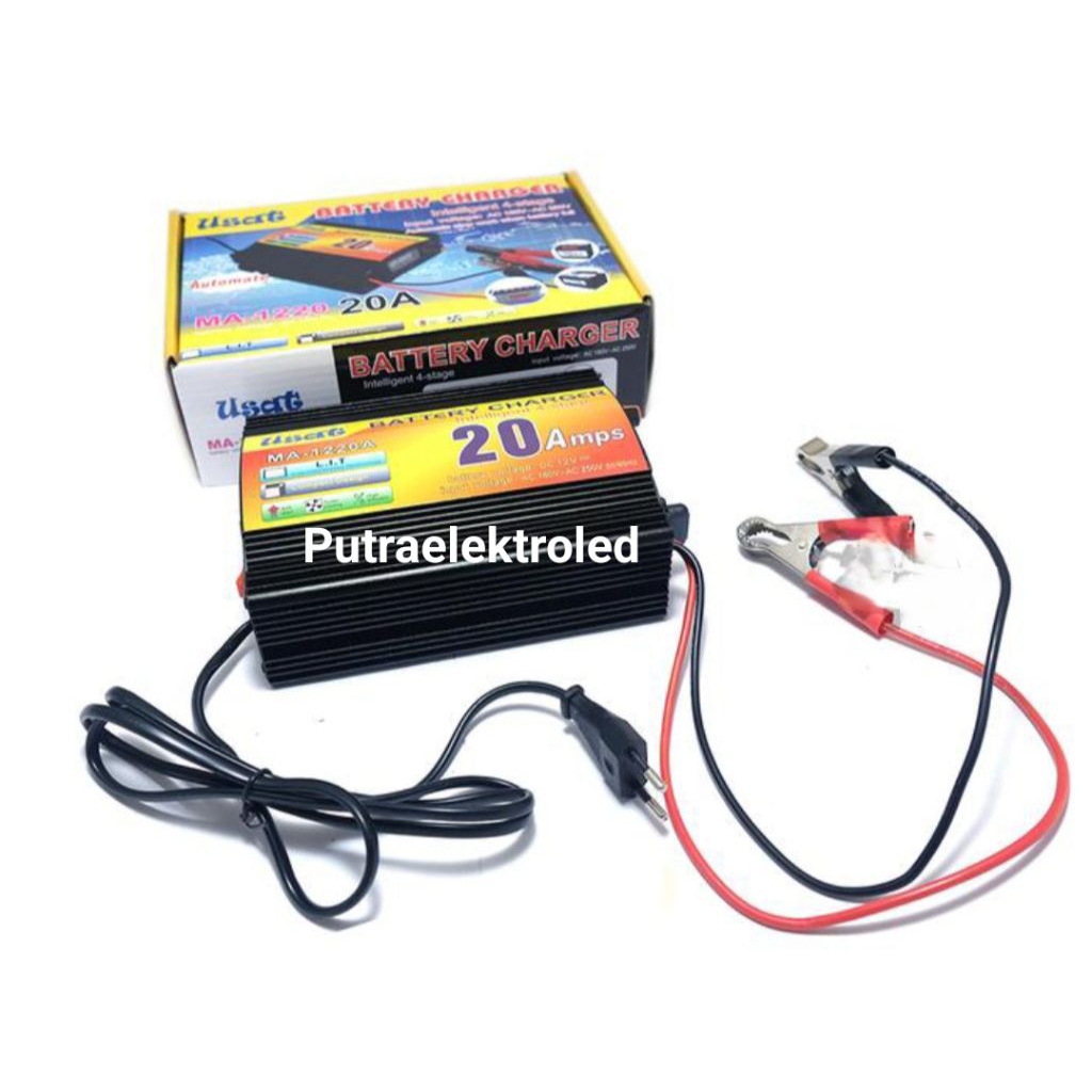 Charger Aki 12 Volt 20 Amper Usat ORI / Charjer Aki 20A Otomatis