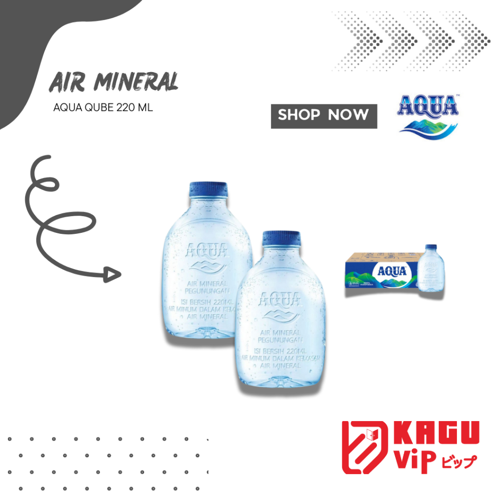 AQUA BOTOL 220ml 1 Dus (24 Botol)