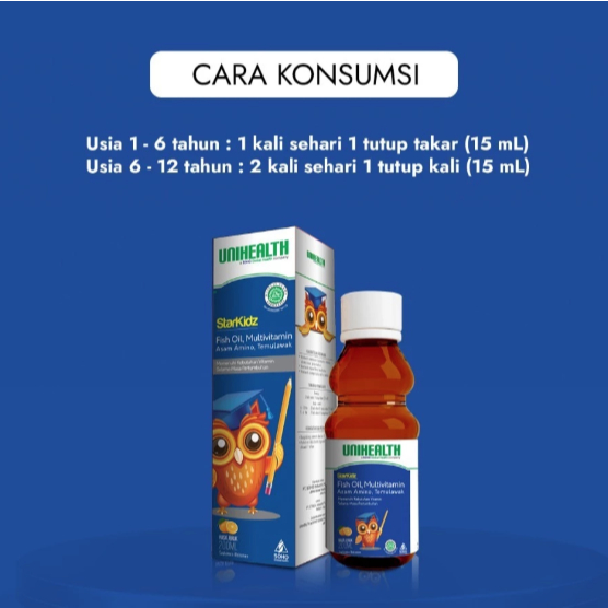 STARKIDZ FISH OIL unihealth Nutrisi Anak Harian untuk Kesehatan & Pertumbuhan