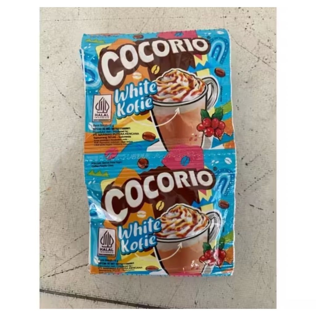 minuman serbuk Cocorio Rasa Whitecoffee 1Renceng isi 10pcs