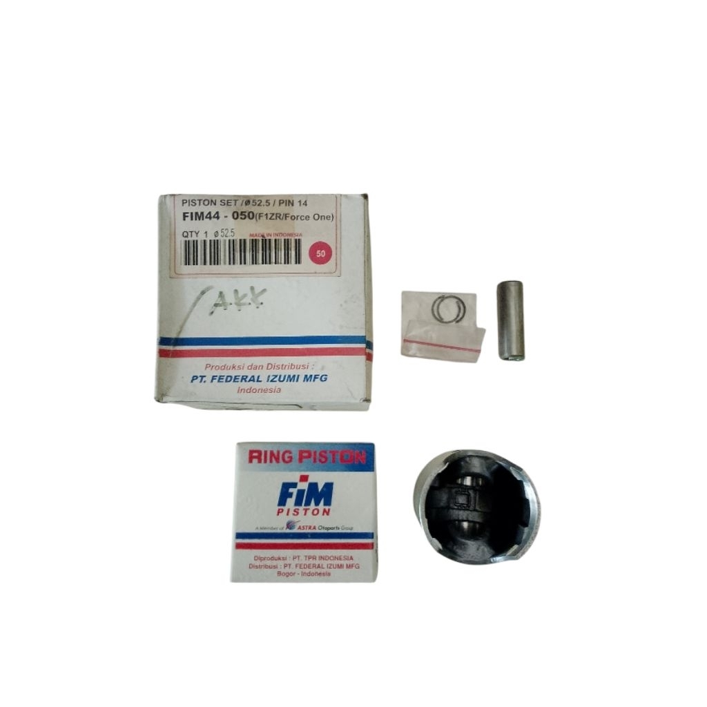 SEKER PISTON KIT FIM 44 OVERSIZE 50 100 200 225 250 F1Z R FORCE ONE DIAMETER 52,5 53 54 54,25 54,5 P