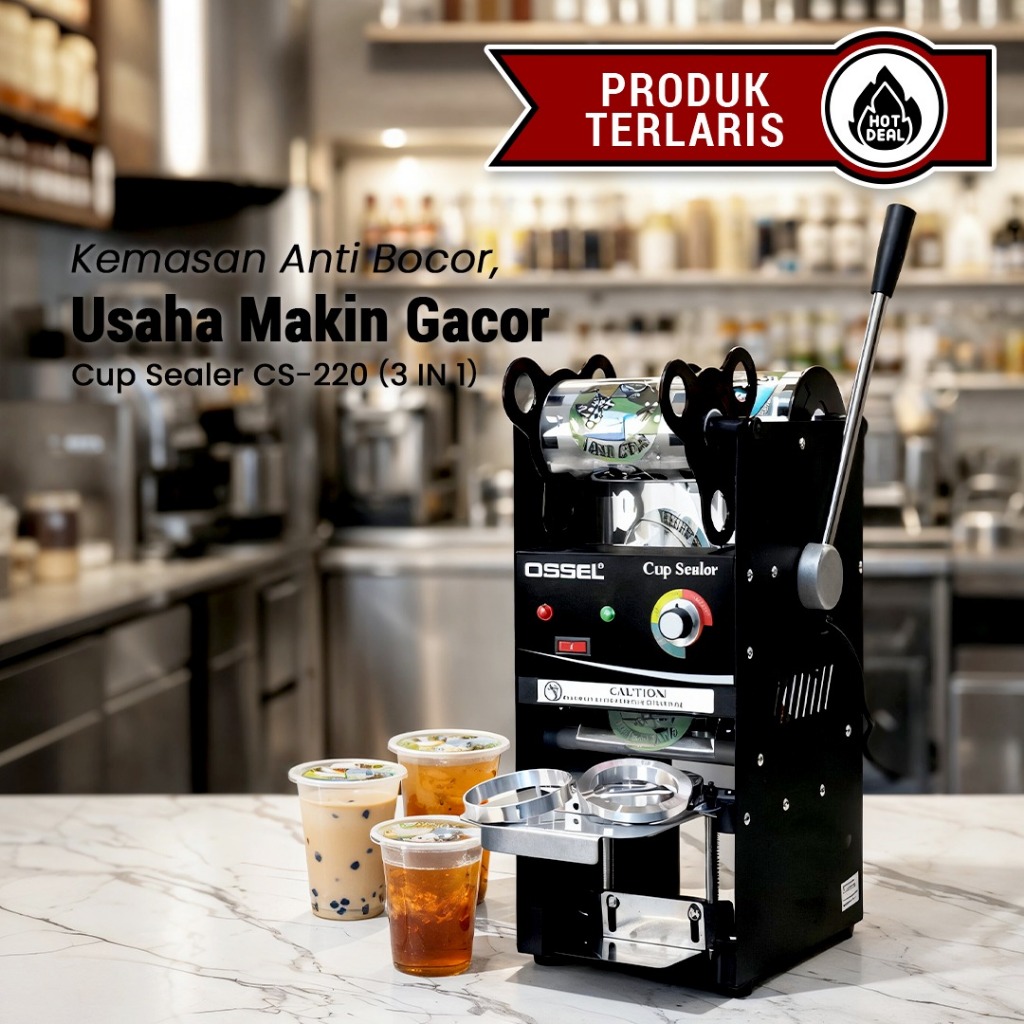 Mesin Cup Sealer 22OZ Press Gelas Tinggi Tutup Gelas Plastik Cup Aqua Gelas Sealer Plastik Gelas