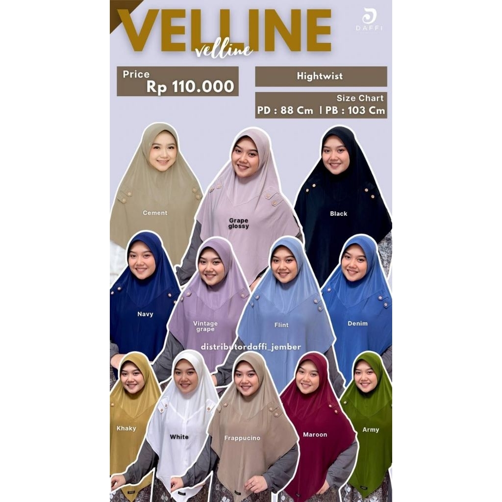 DAFFI HIJAB INSTANT SERIES VELLINE HIGH TWIST PARFUME