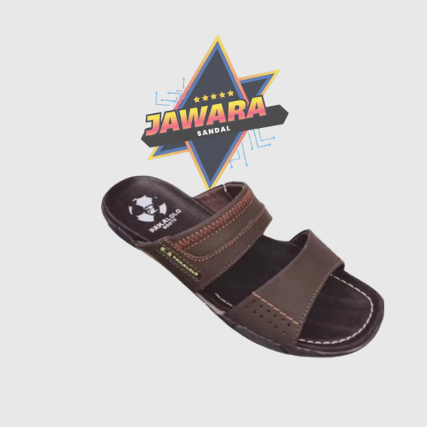 SANDAL KULIT PAKALOLO PRIA/WANITA HITAM ORIGINAL