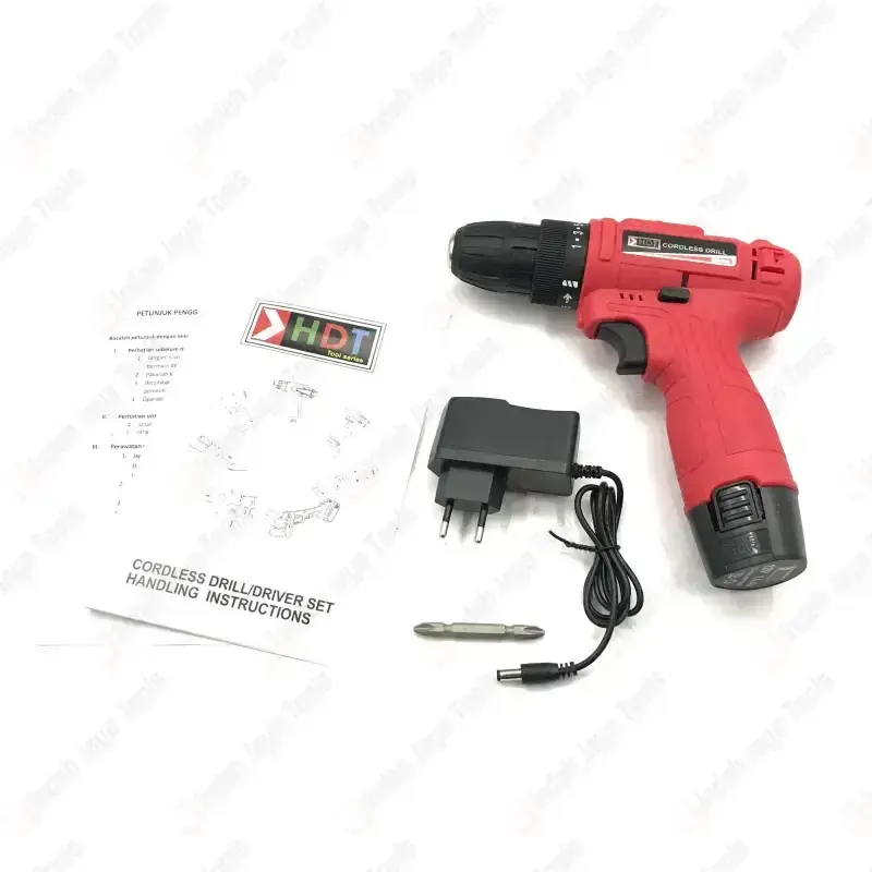 Bor Cas HDT CDD400E 12V 1Batre Cordless Drilll HDT 1 Batre 12V Bor Cas CDD400E HDT 12V 10MM Cordless