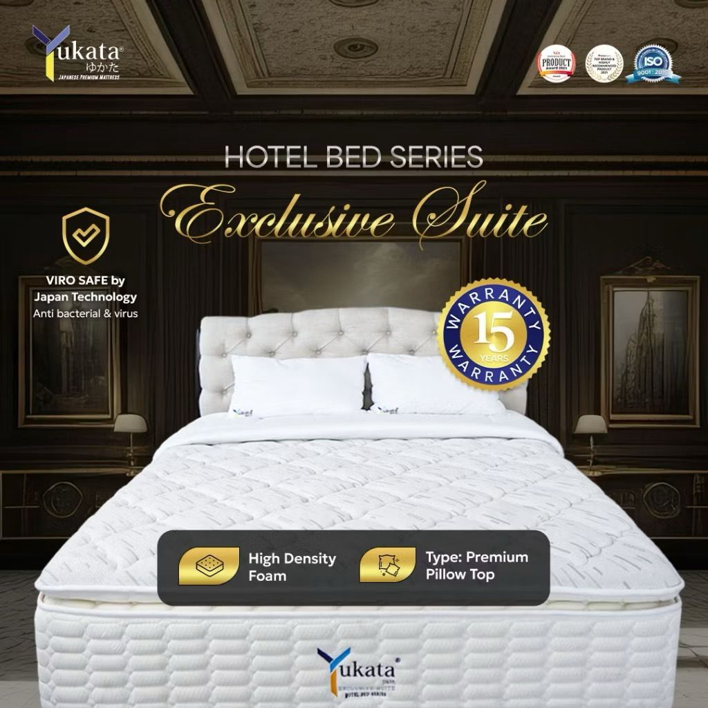 YUKATA EXCLUSIVE – Kasur Spring Bed HOTEL SERIES Tebal 34cm | Size 100–200x200