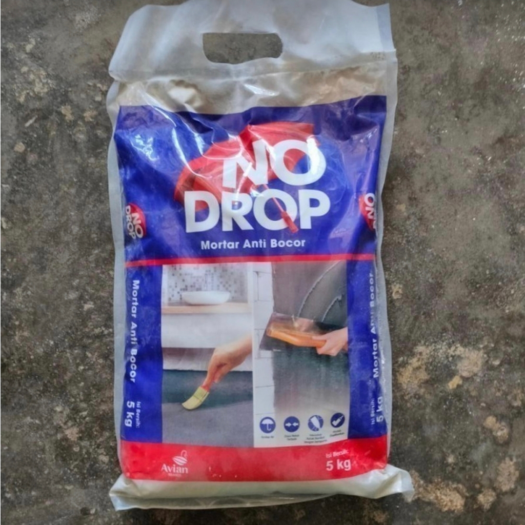 No Drop Acian Anti Bocor 5kg/ Nodrop Semen Acian Waterproofing 5 kg/ Semen Mortar Water Proofing Ece