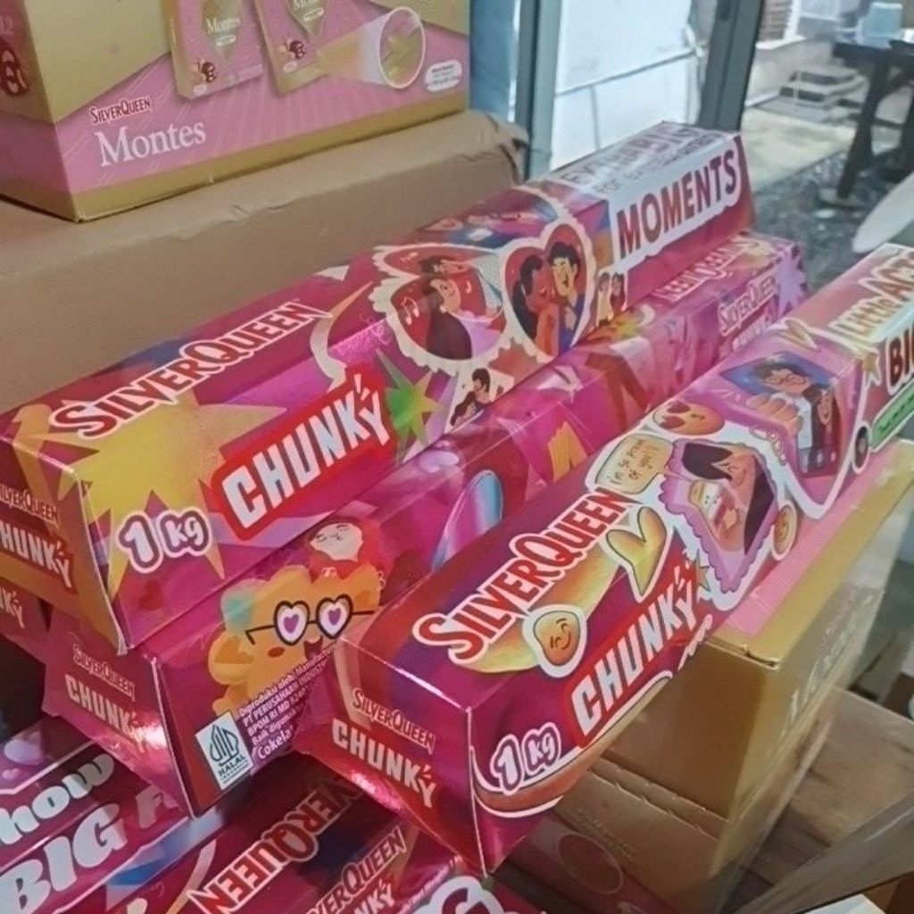 COKLAT 1 KG SILVERQUEEN VALENTINE | Coklat Hadiah Valentine Limited Edition