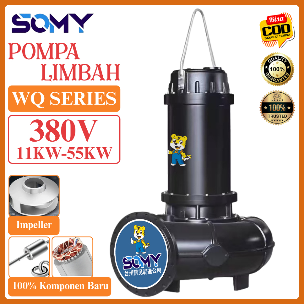 Somy Pompa Celup AIr Kotor 11KW-55KW Pompa Lumpur / Pompa Tangki Sepitink / Pompa Industri 380V