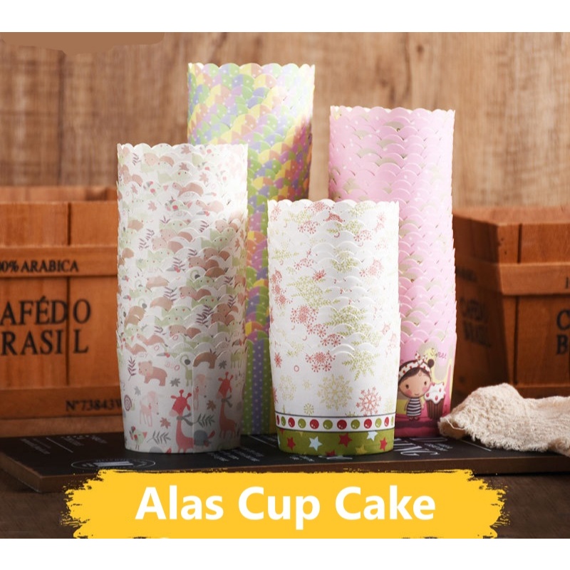 Norden - ALAS CUP CAKE (ISI 10) - Kertas Muffin Paper Cupcake Kue Bolu Roti Wadah Tempat Murah Medan