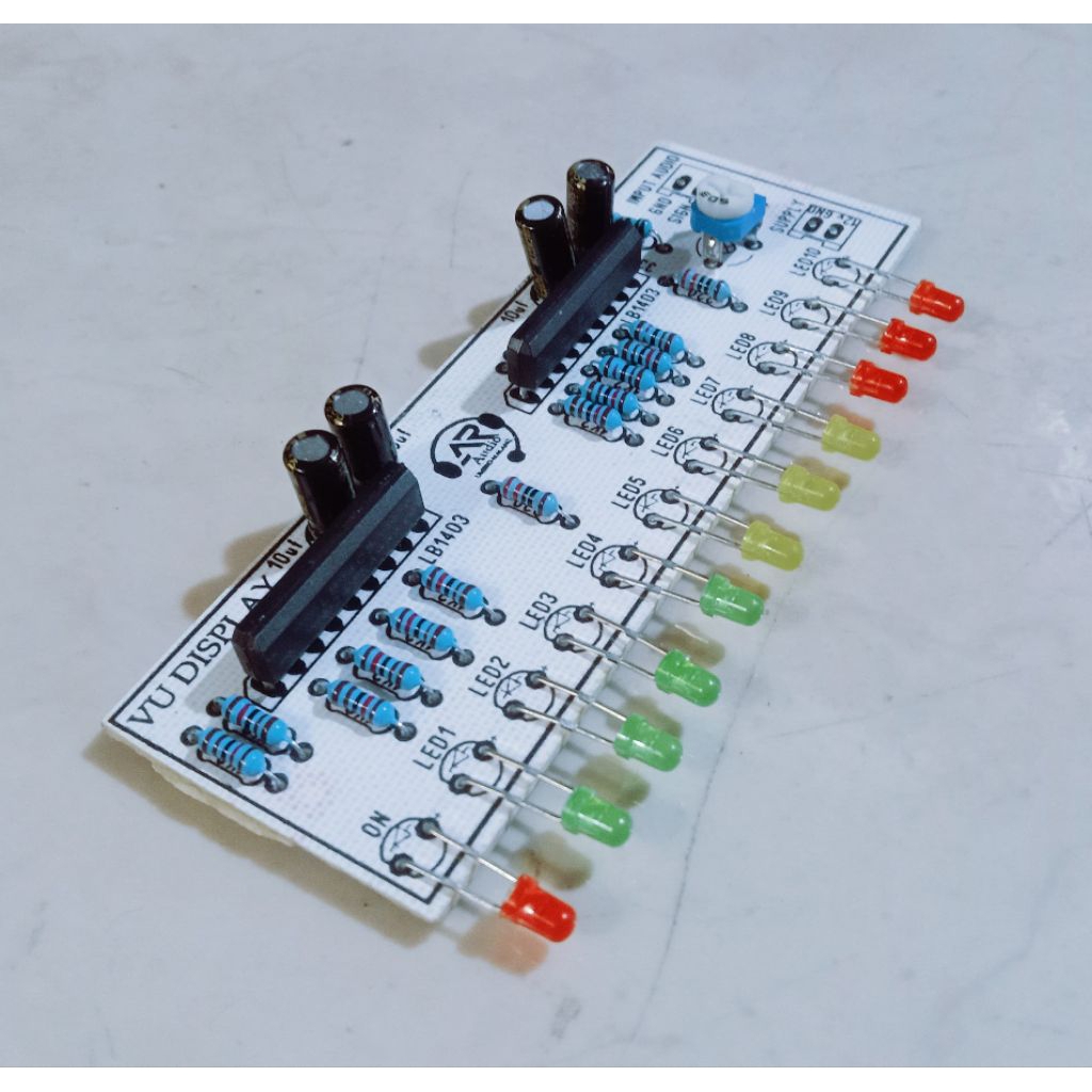 Kit led Vu display 11 LED untuk tone control // mixer rakitan