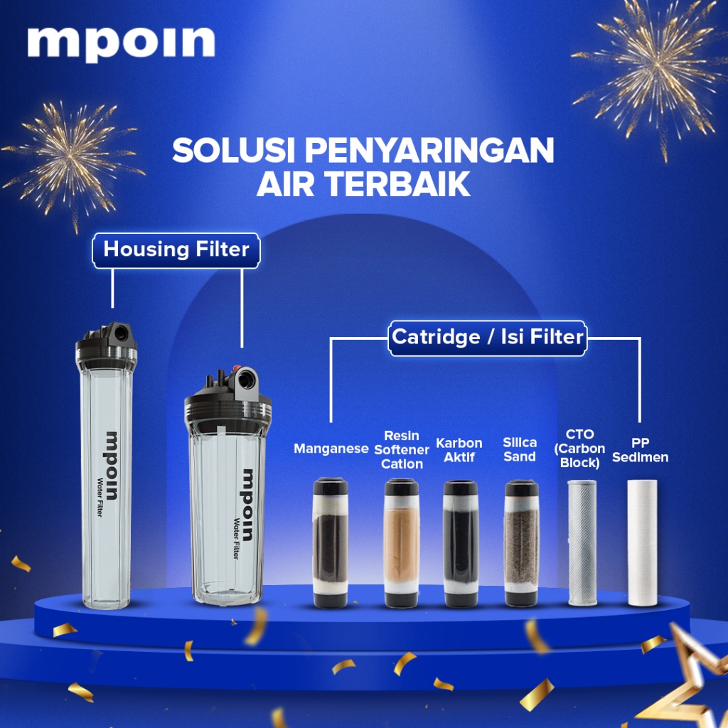 Filter Air Water Filter Tandon Toren Air Sumur MPOIN / Filter Air Sumur / 20 INCH