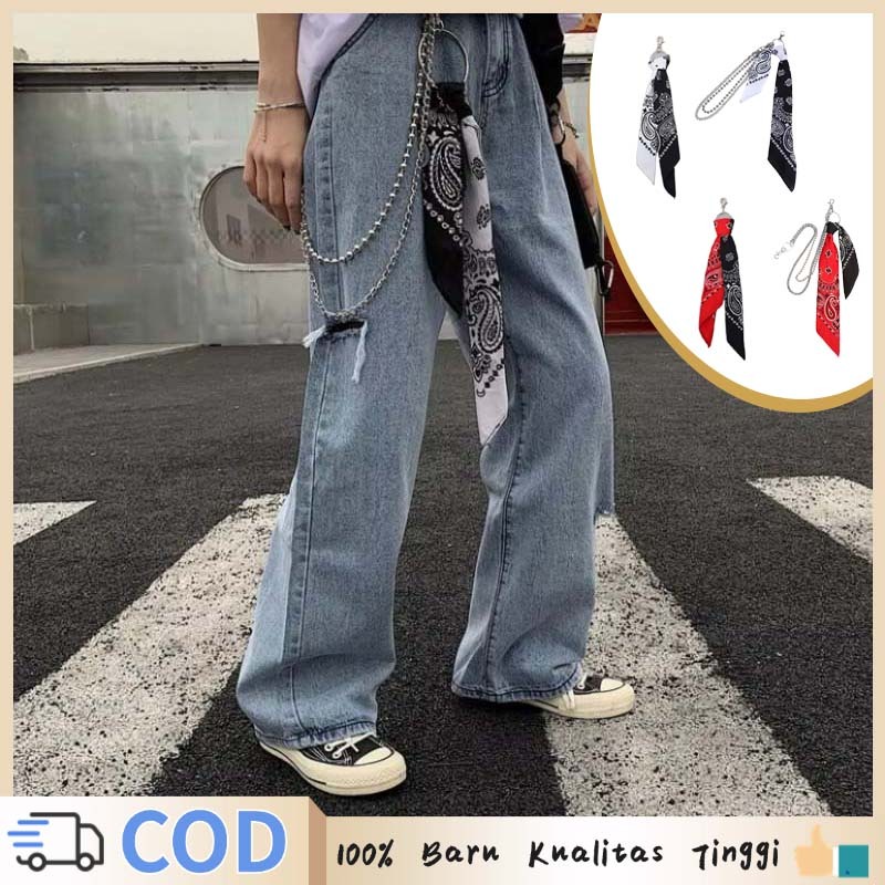 Jeans Chain Hip-hop Rantai Celana Jeans Rantai Celana Punk Rantai Celana Denim