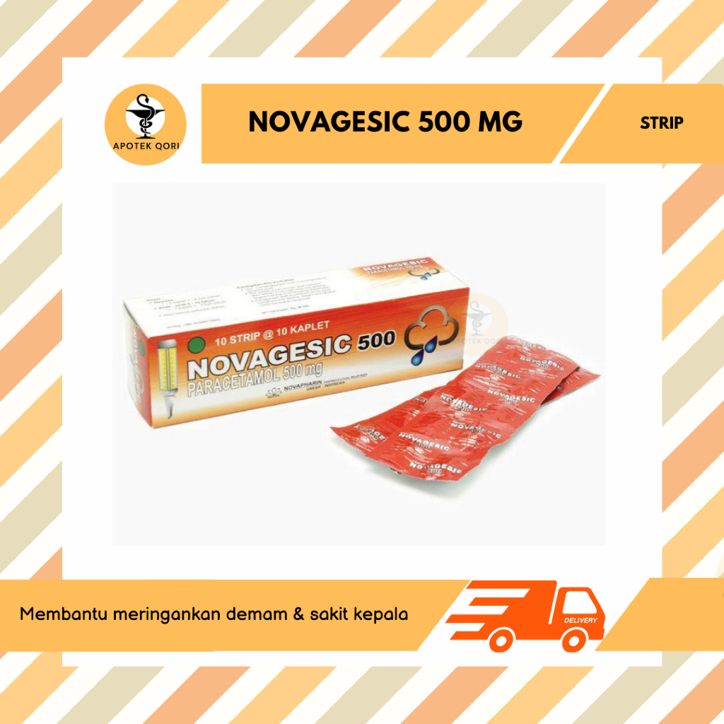 NOVAGESIC PARACETAMOL 500 MG STRIP 10 TABLET