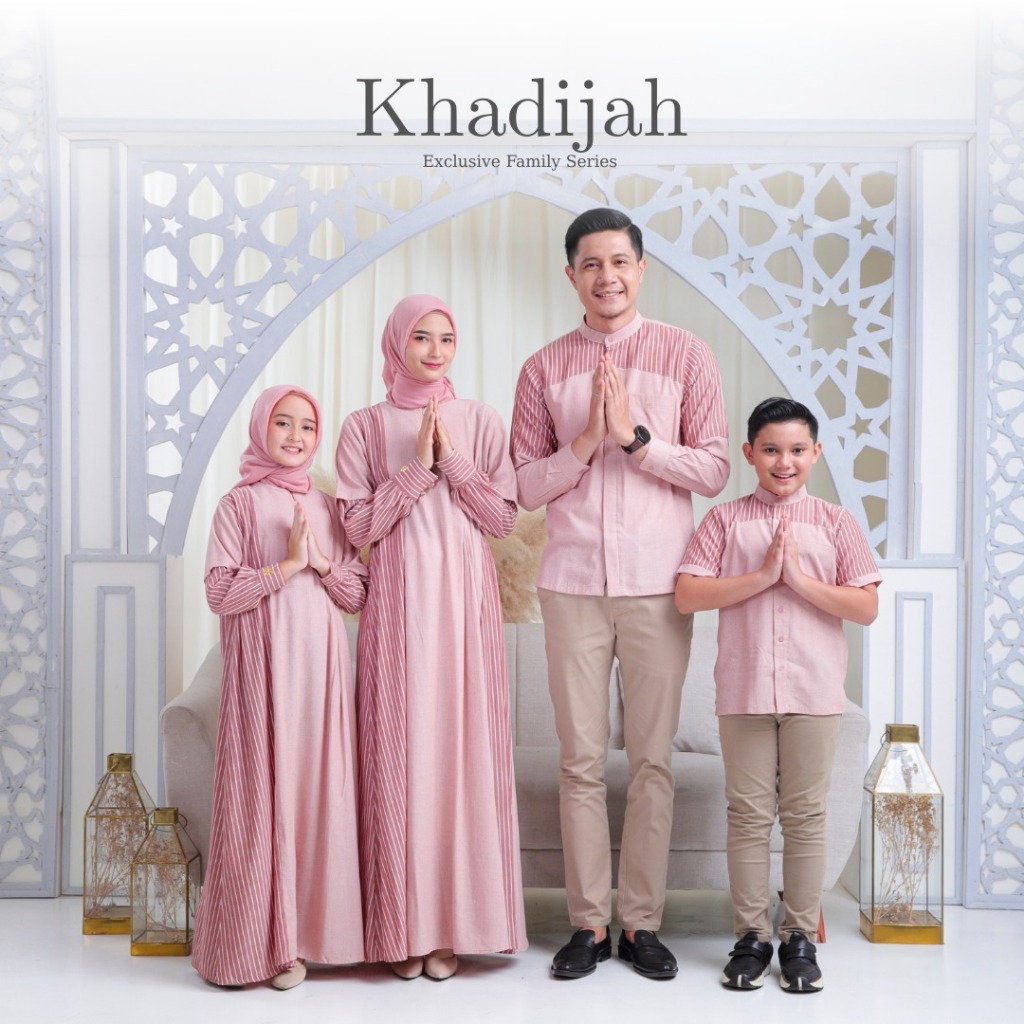 Dara Factory | Sarimbit Keluarga Khadijah & Aisyah | Baju Keluarga  Eksklusif Lebaran 2026 Bahan Cot