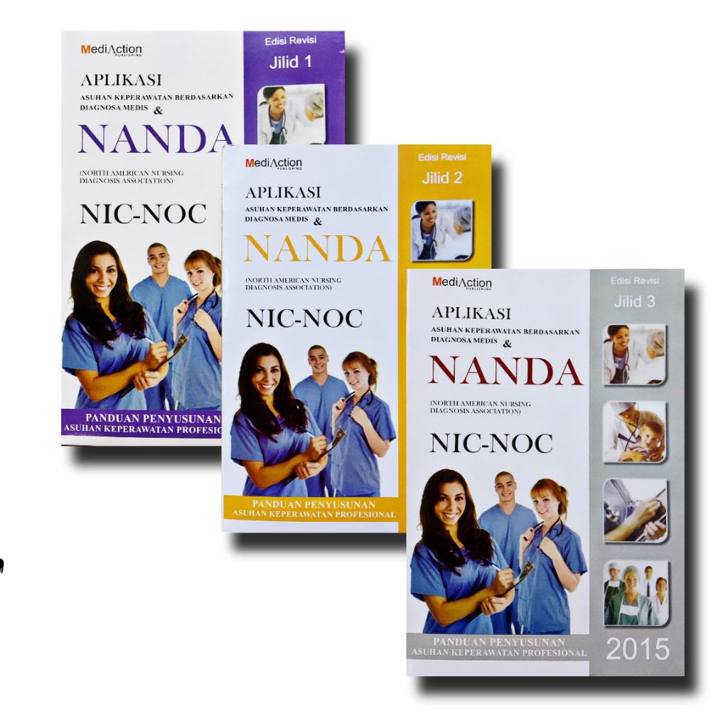 Satu Paket Buku Aplikasi Nanda Nic Noc Jilid 1,2,3 Th 2015