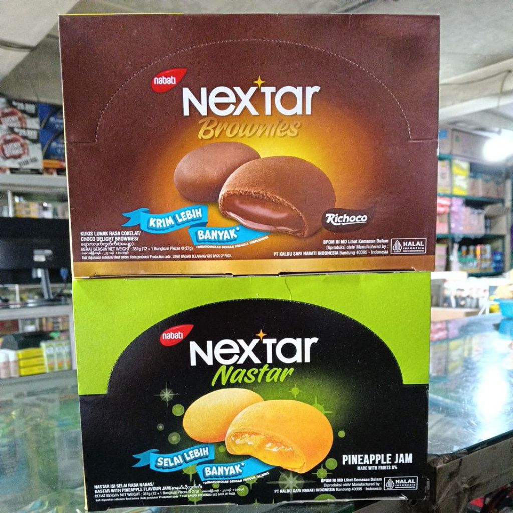 Nabati Nextar Nastar dan coklat 1 dus isi 12 pcs @ 27 gr ED 30 Agustus 26