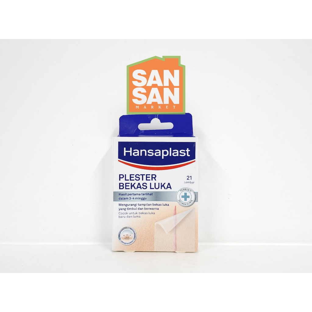 Hansaplast Plester Bekas Luka isi 21 - plester bening menghilangkan bekas luka keloid