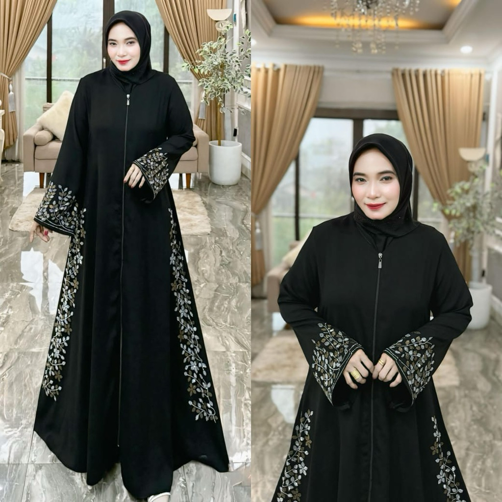 Abaya Sumaya / Abaya Jetblack Saudi Premium / COD