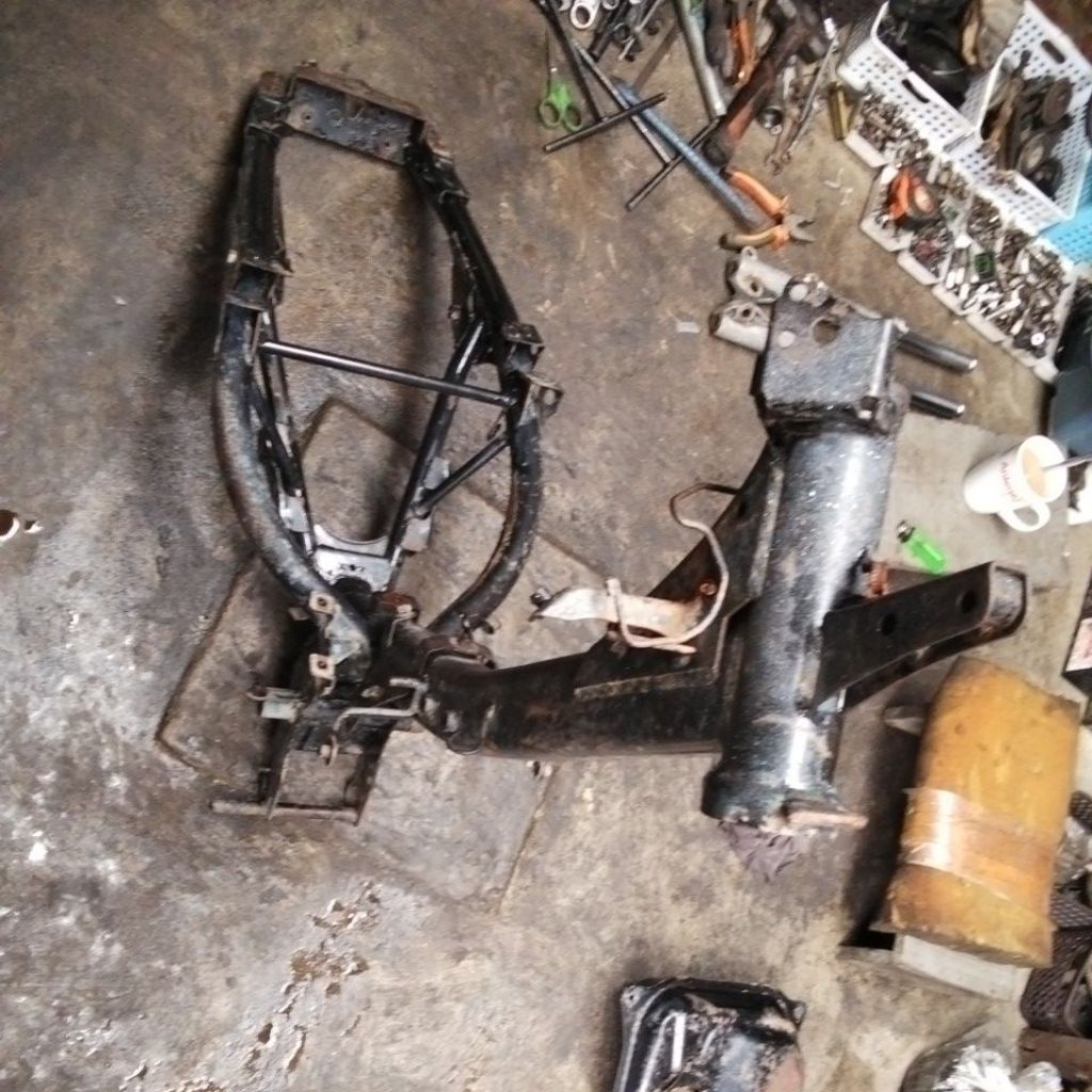 RANGKA SASIS FRAME ORIGINAL HONDA REVO FIT 110 LAMA OLD