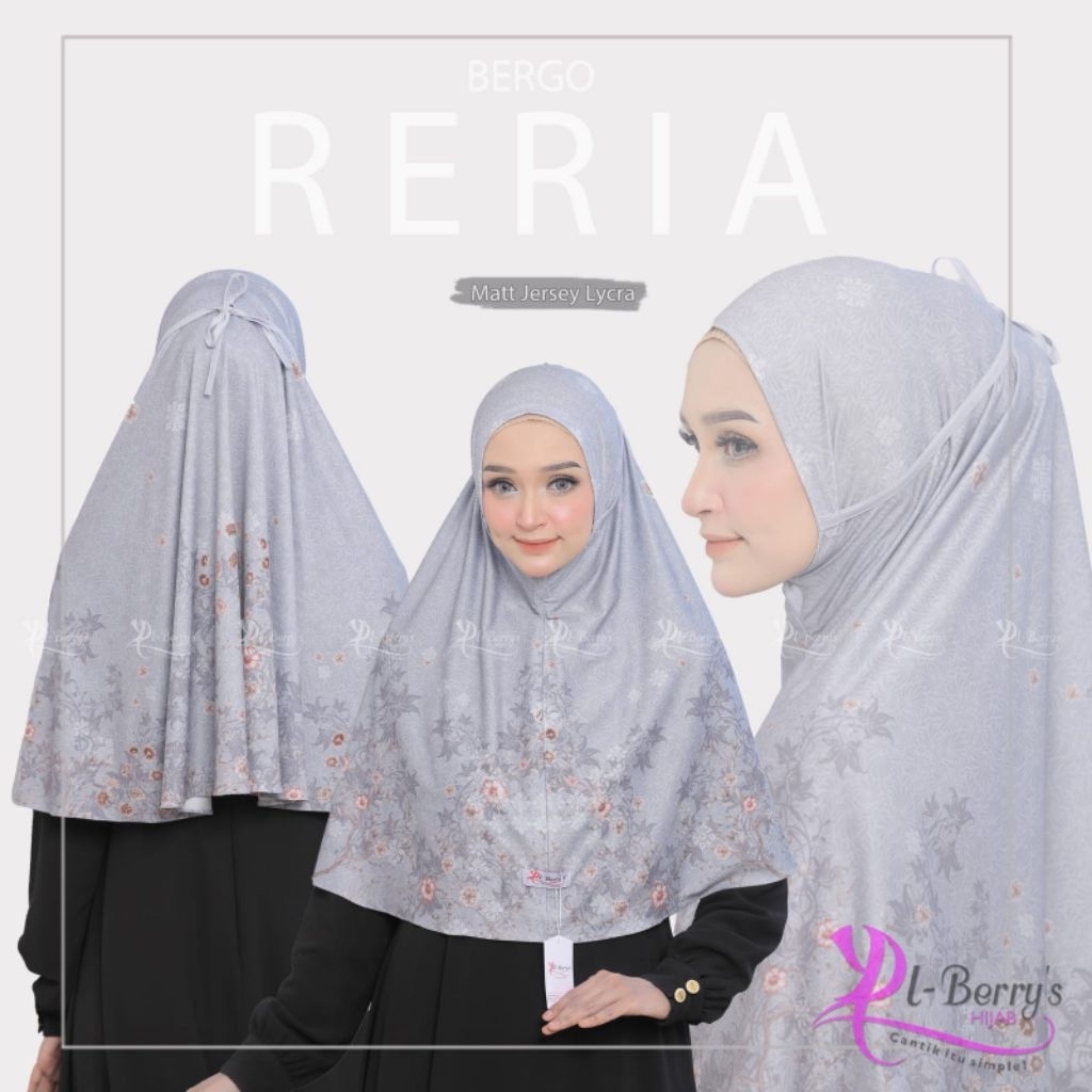HIJAB EL BERRYS RERIA // HIJAB BERGO INSTAN // HIJAB INSTAN MOTIF // HIJAB GROSIR MURAH