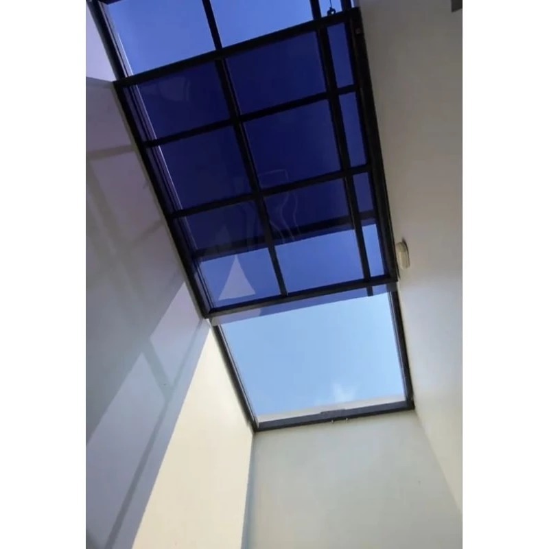 Kanopi Sliding Manual Baja Ringan Atap Solar Flat Alderon Double Layer