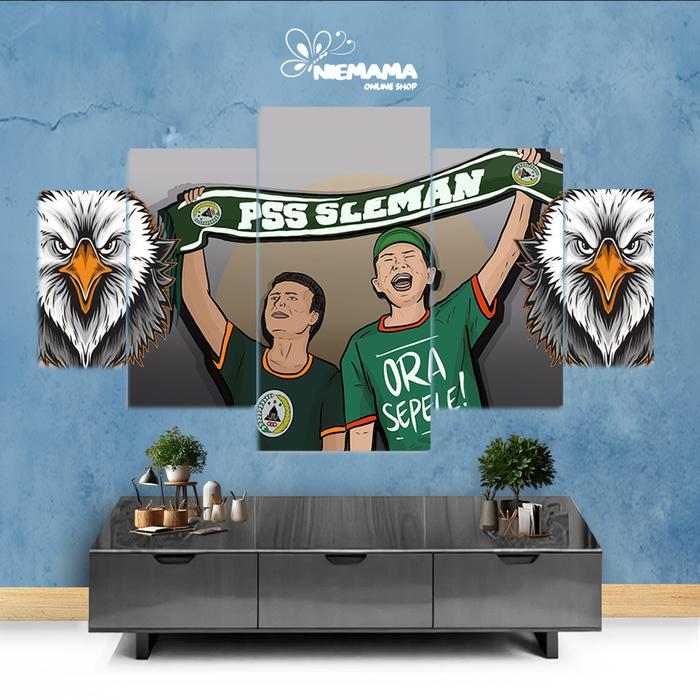 Hiasan Dinding kamar Bola Club PSS SLEMAN Curva Sud Poster Bola kamar / Walldecor 1 Set