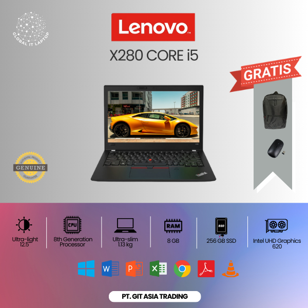 LENOVO X280 CORE i5 GEN 8 (8/256 GB)