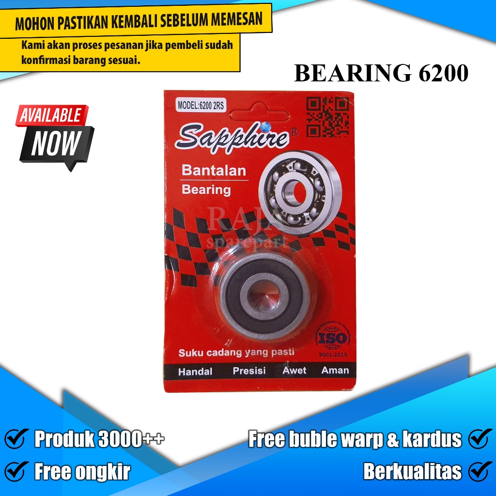 6200 BEARING LAHER / LAKER / BEARING 6200